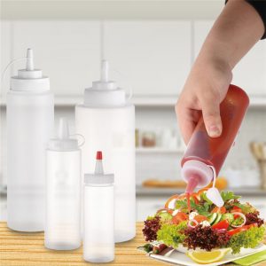 Condiment bottles and sauce bottles