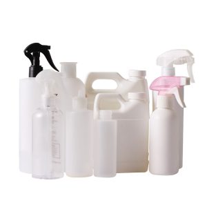 plastic spray bottles for disinfectant and hand sanitizer