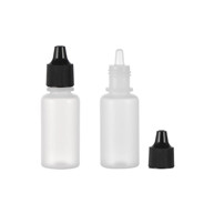 7ml natural-colored LDPE plastic boston round bottles