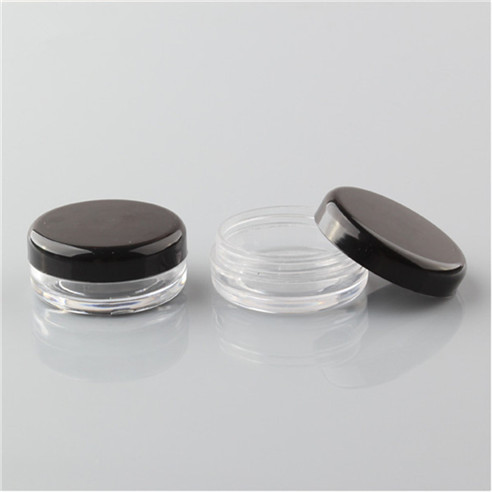 clear jar with black lid 10ml