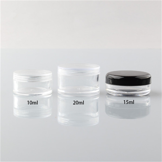 10ml 15ml 20ml clear sample plastic jar