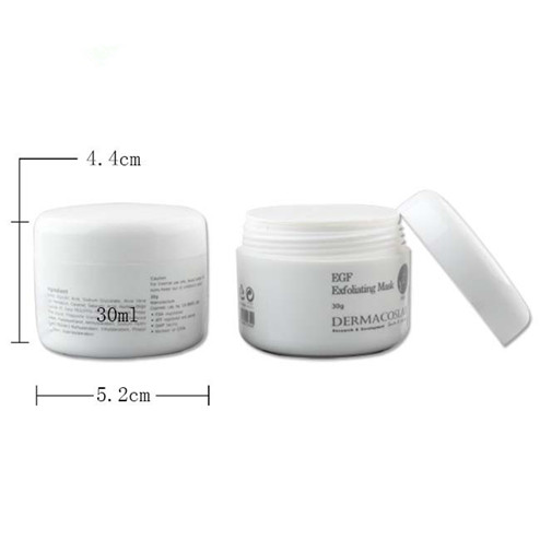 30ml white pp plastic cream jar size