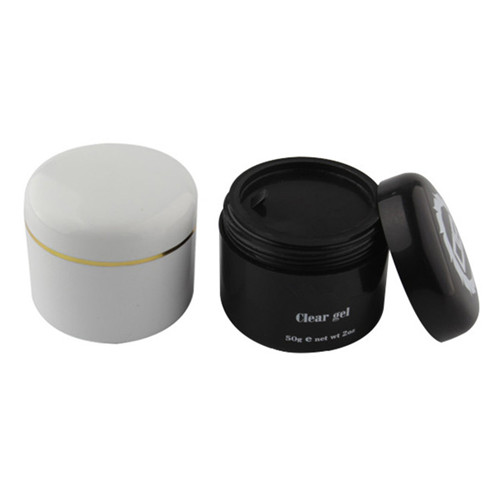 black empty pp jar