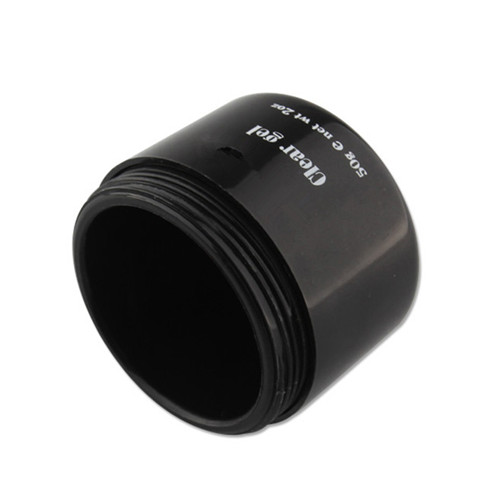 black empty pp jar