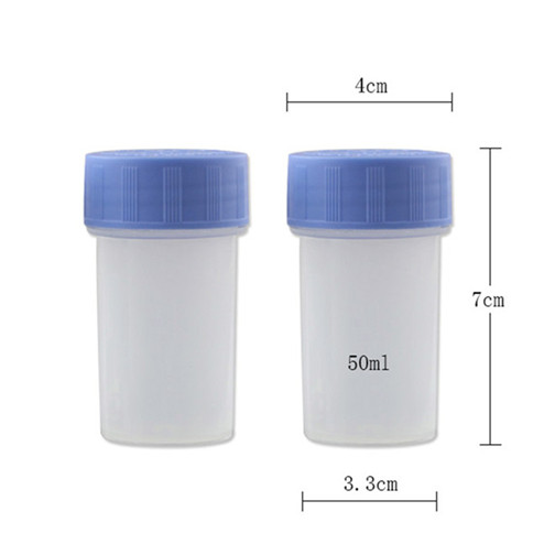 50ml pp translucence medical liquid jar size