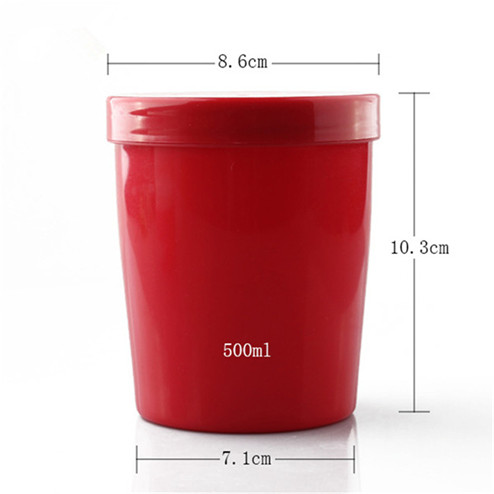 red pp plasti storage jar