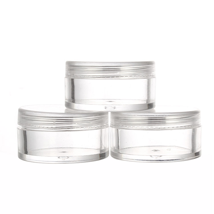 clear 5ml ps plastic sample jar