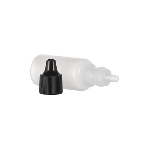 7ml natural-colored LDPE plastic boston round bottles