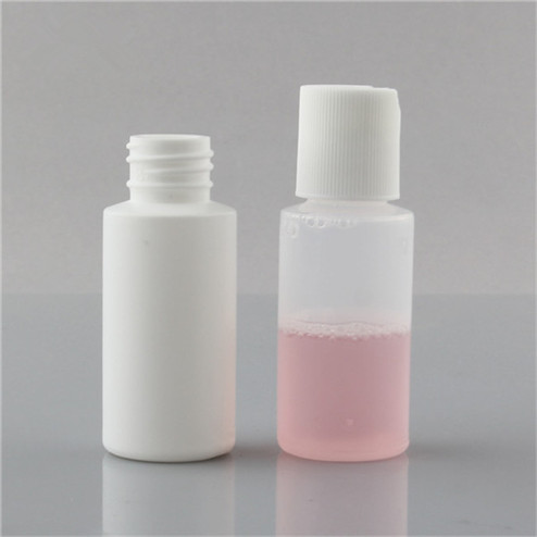 1oz white HDPE/LDPE plastic cylinder bottles 20/410 JF-009