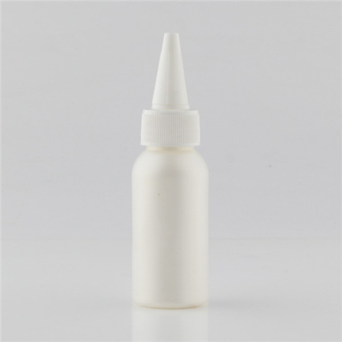 50 ml natrual PE/PP plastic boston round bottles with 24/410 Sharp mouth cap