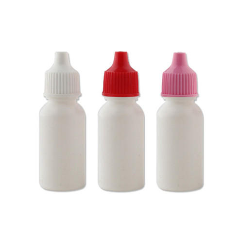 20 ml white HDPE plastic boston round bottles JF-017