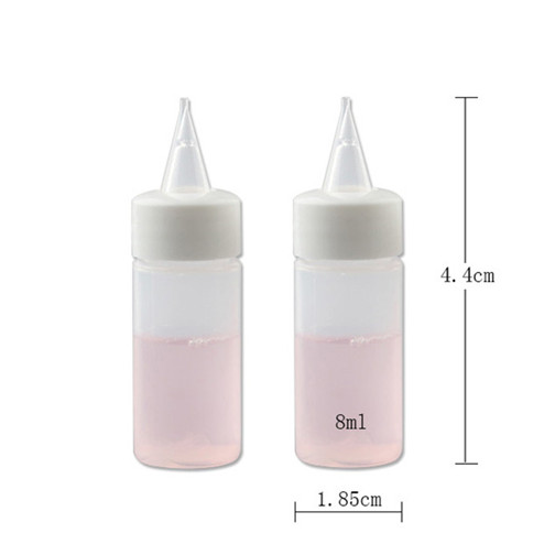 size of 8ml PP Plastic Bottle with cap