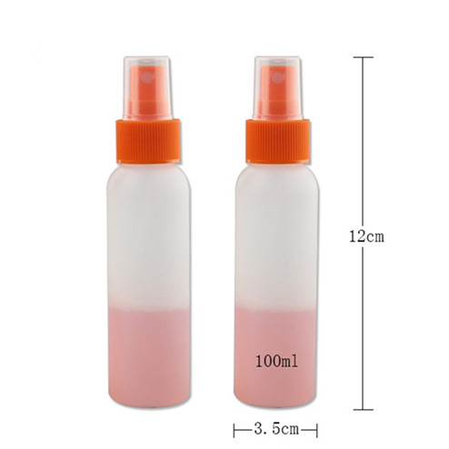 size of 100ml (3oz) PE/PP cosmo round bottles