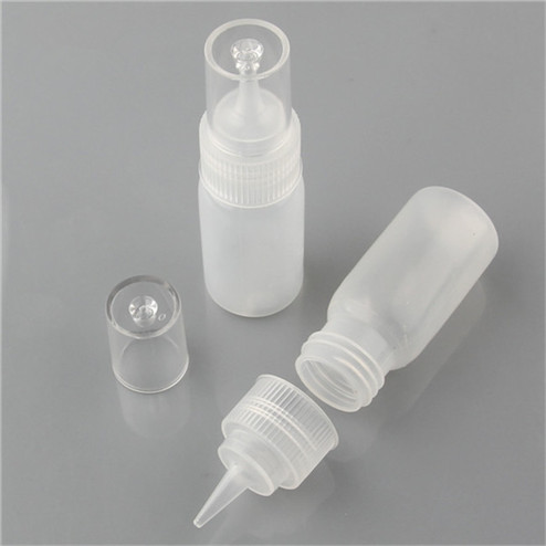 1oz natural-colored LDPE boston round bottles with 24/410 neck finish JF-048