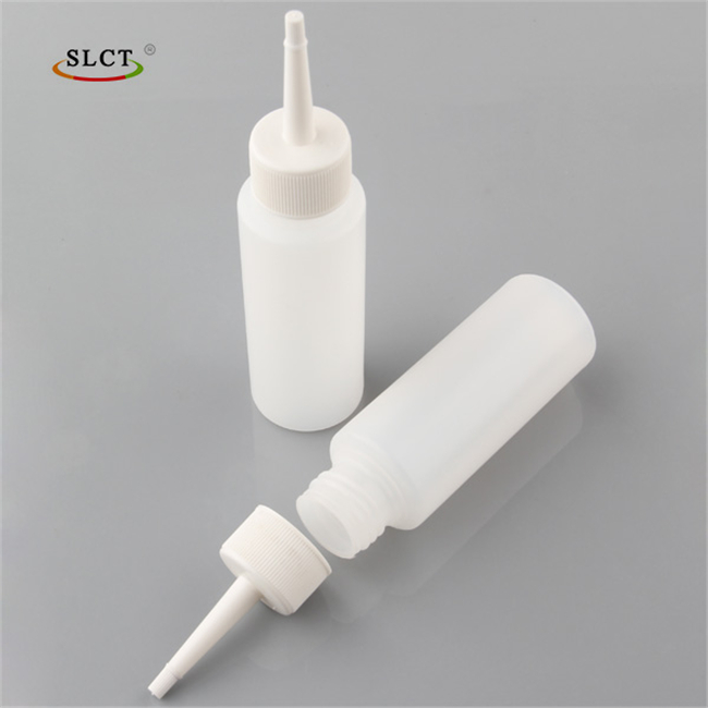 white PE plastic dropper tip bottle