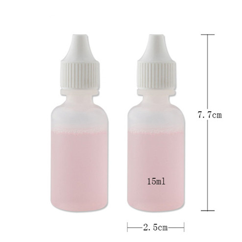 size of 15ml (1/2oz) natural-colored LDPE boston round bottles in China