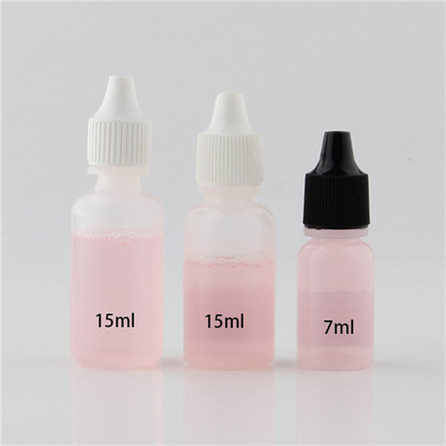 7 ml -15ml natural-colored LDPE drop bottles JF-062