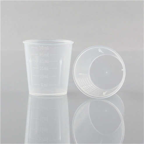 Clear 30ml PP Plastic measuring cup ZFA-703