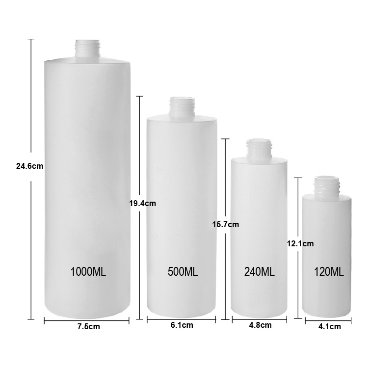 cylinder hdpe bottle sizes