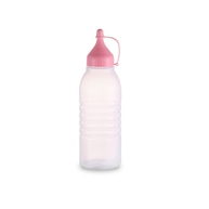 factory of 250ml LDPE plastic squeeze bottle with pink liner cap