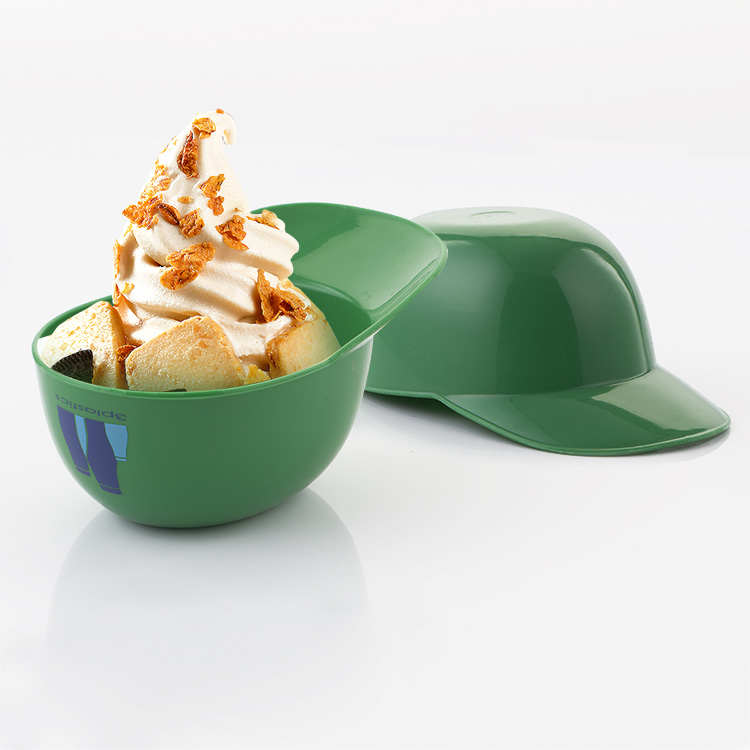 plastic basball shape bowls for ice cream