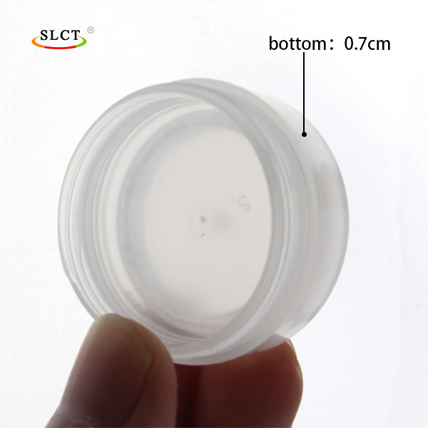 thick bottom double wall pp cream jar