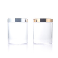 16OZ 480ml PS clear jar with golden lid GFA-568