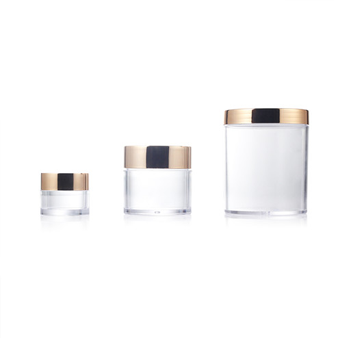 PS clear jar with golden lid group