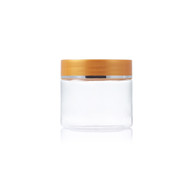 80ml plastic pet clear round jar