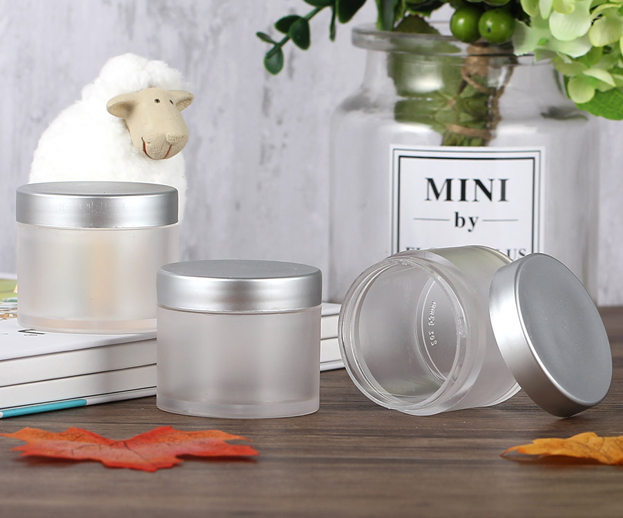 frost jars with silver lid