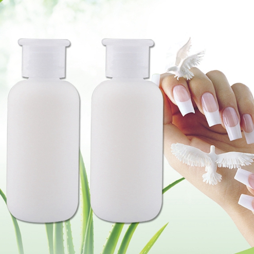 60ml PE plastic nail remover bottles with 18/410 neck finish JF-005