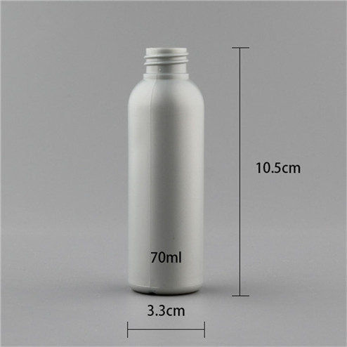 size of 70ml HDPE /LDPE Plastic Bottle with neck finish 20-410