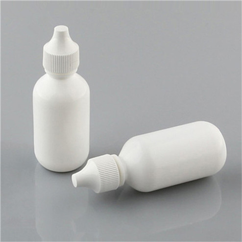drop bottle of 80ml (2.67oz) LDPE/HDPE white cosmo plastics
