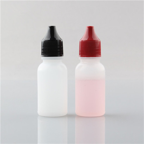 drop bottle of 10ml (1/3oz) natural colored HDPE/LDPE boston round bottles