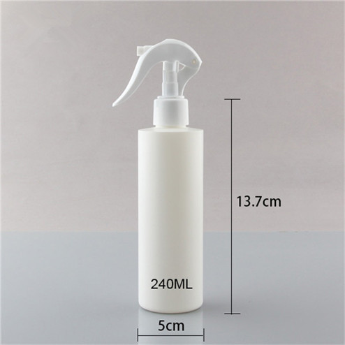 size of 240ml round bottle with trigger sprayer