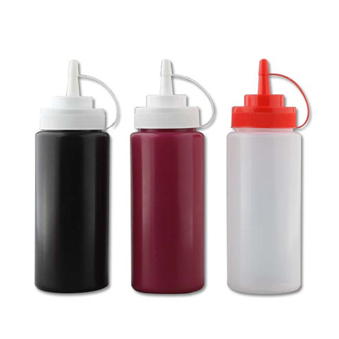 ketchup sauce squeeze bottle with line cap