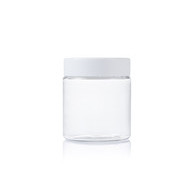 250ml plastic pet clear round jar with lid PGH-005