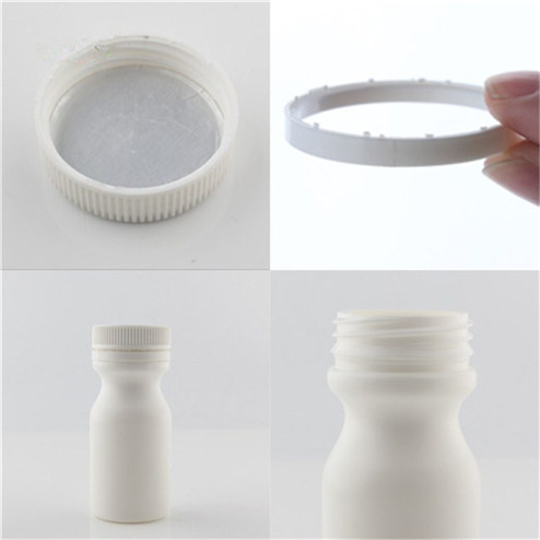 detail of 50ml HDPE plastic medicine bottle
