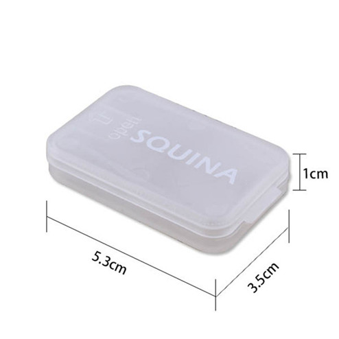 size of Transparent PP rectangular plastic card box