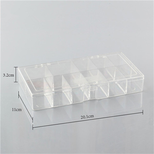 Transparent PS rectangular plastic box YHF-922