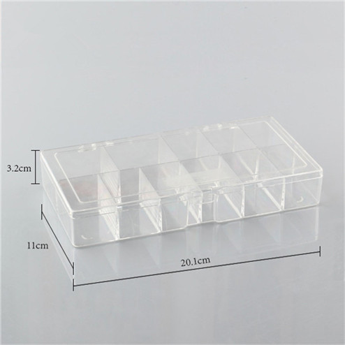 Transparent PS rectangular plastic box YHF-922