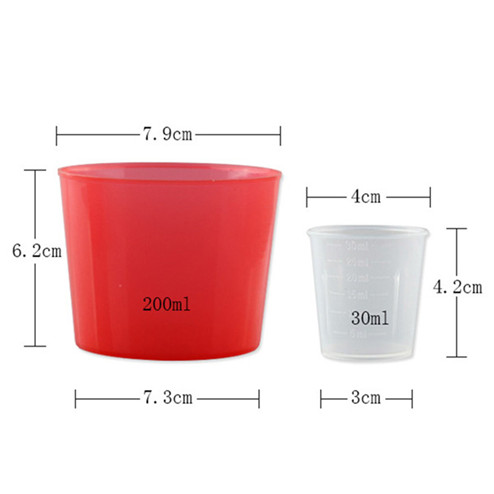 size of 30ml and 200ml measuring cup ZFA-703,787