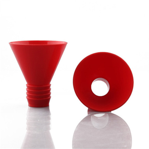 manufacturing red PP plastic oil funnel with screw