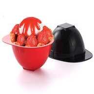 PP new helmet shape plastic ice cream container ZFA-754