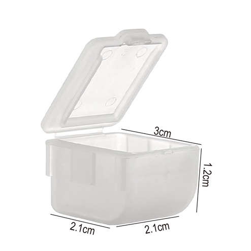 size of Custom PP plastic square 7 day pill box YHF-901