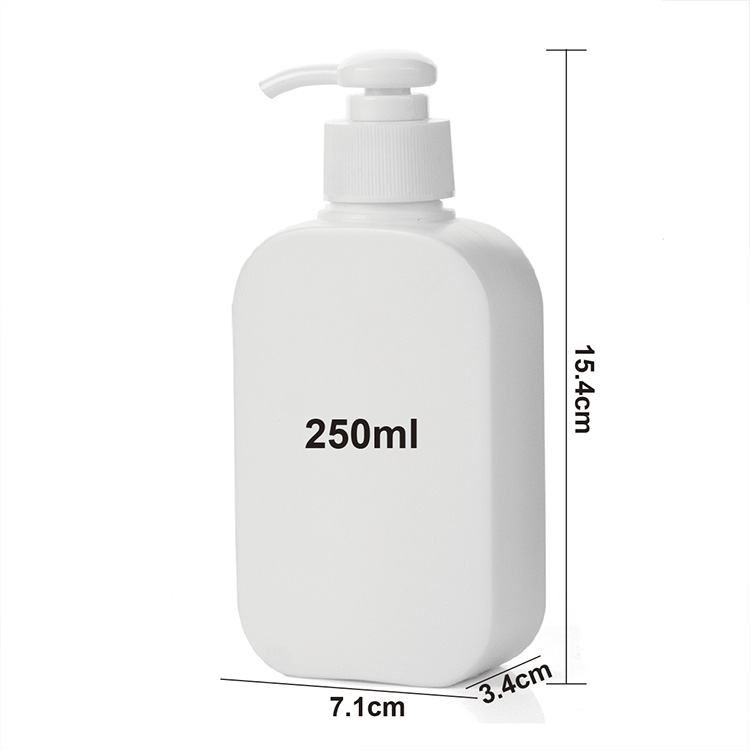 pe hand washing pump bottle size