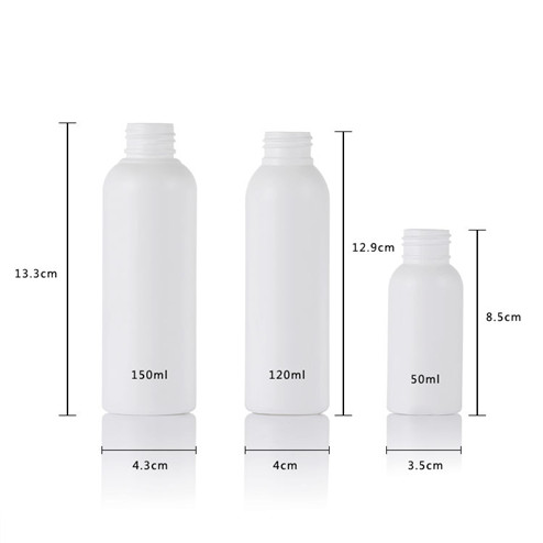 size of 50-150ml plastic bottle with twist top cap