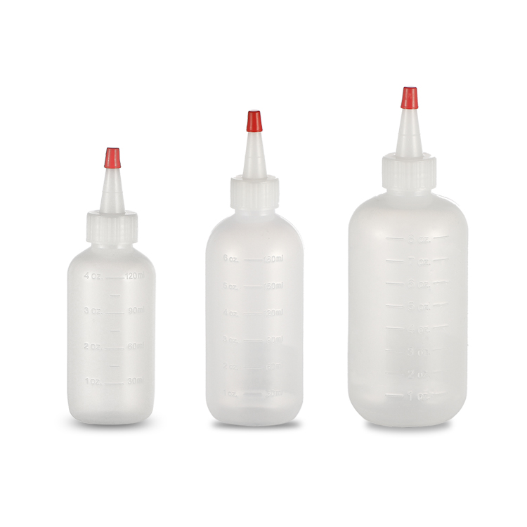 boston round bottle with york cap red tip