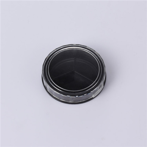 manufacturing 15ml black round cosmetic jar GFA-555