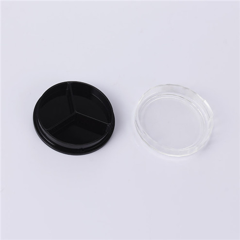 15ml black round cosmetic jar GFA-555 supplier